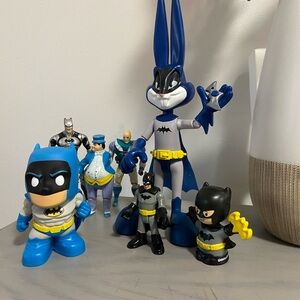 Batman Action Figure Set - Blue, Black, and Gray